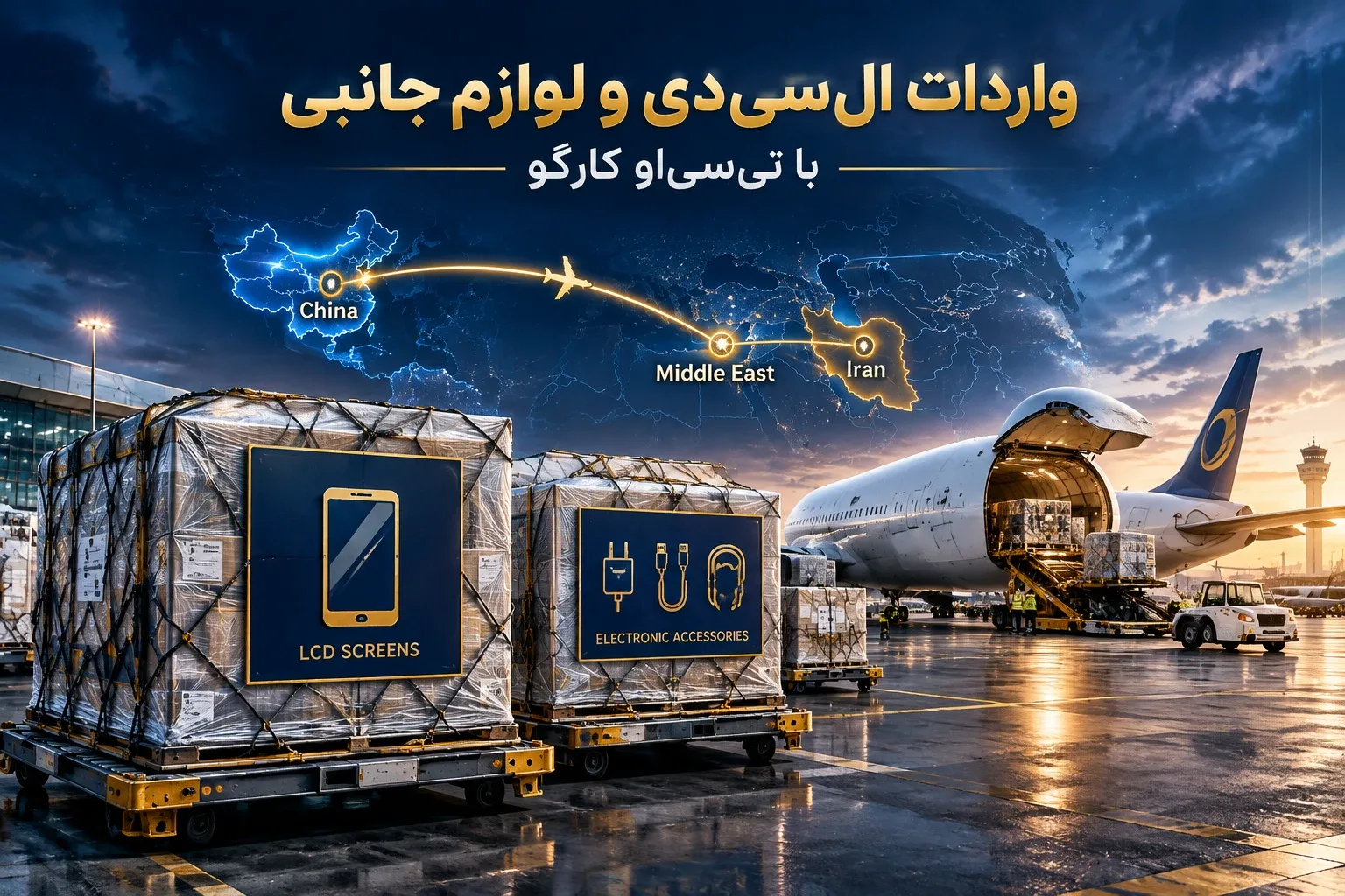 بررسی مسیرهای جدید حمل بار از چین به ایران در دوره محدودیت‌های هوایی